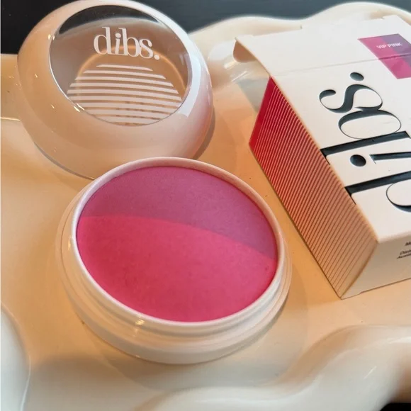 NIB dibs Duet Baked Blush 3-in-1 Blush, Highlighter + Topper - VIP PINK - Picture 3 of 5